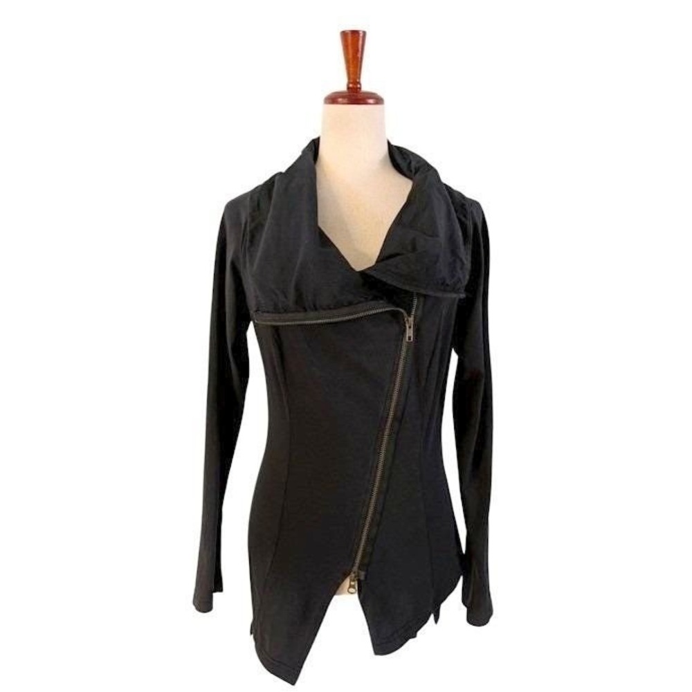 IVAN GRUNDAHL Copenhagen Asymmetrical Zip‎ Jacket Black Size S